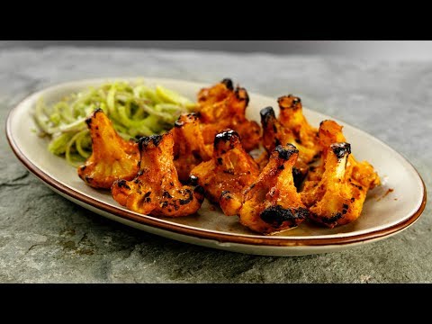 Tandoori Gobi Recipe - No Oven | Cauliflower Tikka Made in Gas Stove - CookingShooking