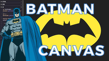 Batman Symbol - HTML5 Canvas Illustration