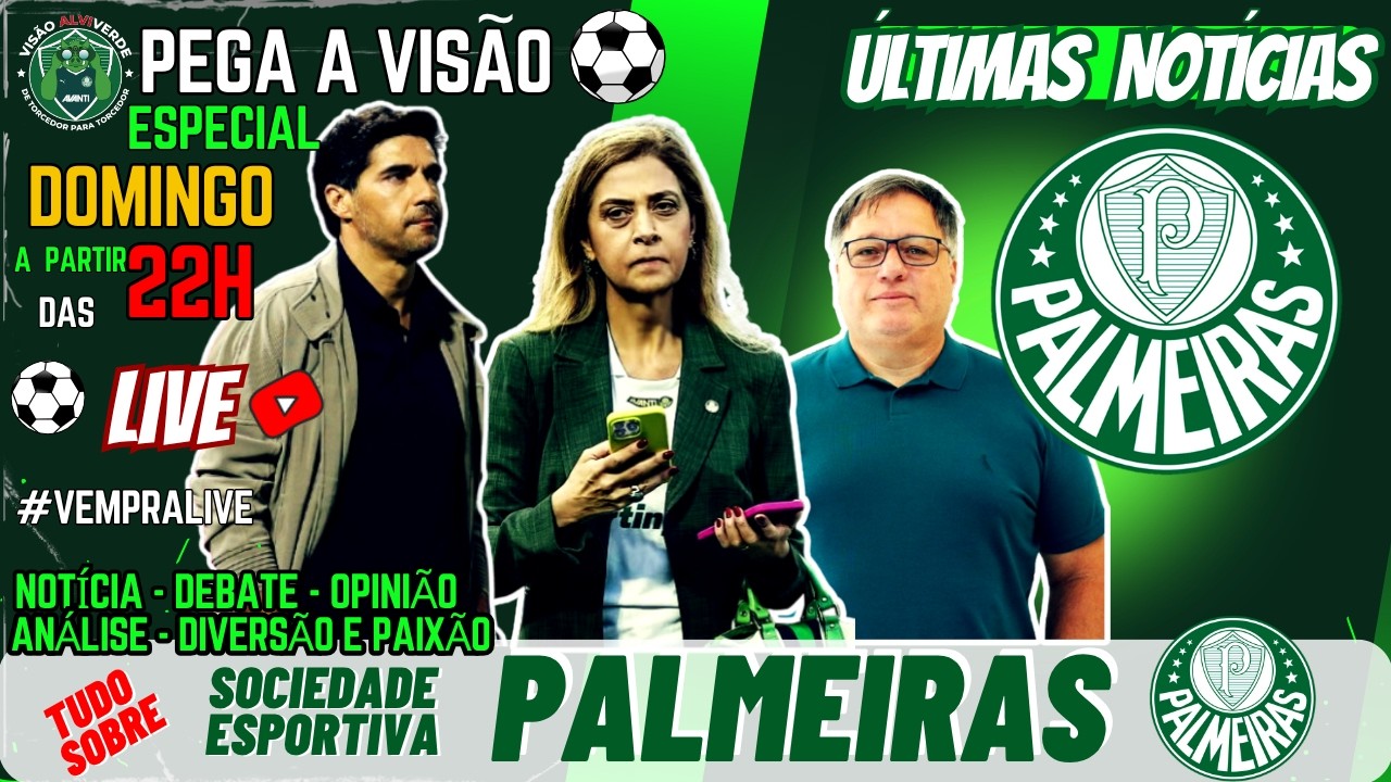 🚨#AOVIVO - LIVE ESPECIAL DE DOMINGO: BR - ACABOU A VANTAGEM DO PALMEIRAS | ÚLTIMAS DO VERDÃO