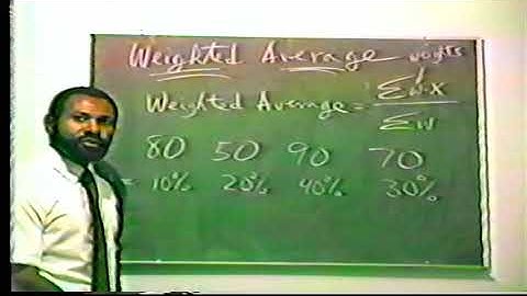 How to Find the Weighted Average of a Data Set