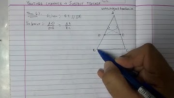 Triangles Chapter 6 Theorem 6.1 class 10 maths NCERT || Math Tutor