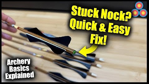 How to Remove a Broken Nock from an Arrow | Archery Basics Explained