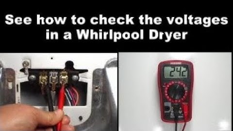See how to check the voltages in a non-starting Whirlpool dryer