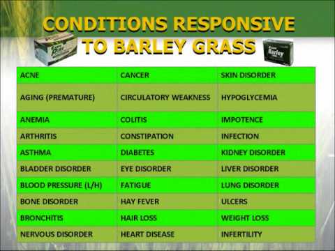 Pure Barley Grass on Blocked Artery - Testimonial ...