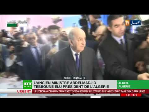 Algérie : Abdelmadjid Tebboune élu Président dès le premier tour