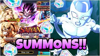 💎4,800 CHRONO CRYSTAL SUMMONS FOR LL NAPPA AND VEGETA!!!💎 Dragon Ball legends