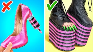 Save Those Ugly Nails! 💅🏼 *Extreme Black VS Pink Makeover*