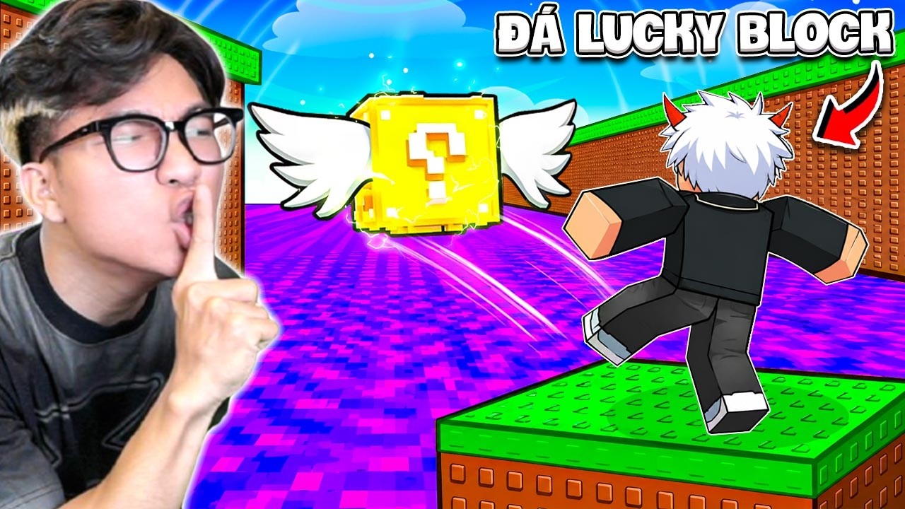 BI HUỲNH CHƠI THỬ SÚT MỘT LUCKY BLOCK VÀ TIẾN HÓA TRONG ROBLOX