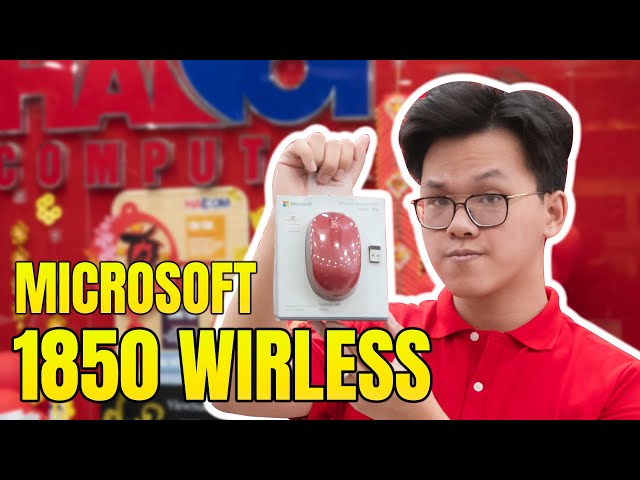 Trên Tay Và Đánh Giá Nhanh Chuột Không Dây Microsoft 1850 Wireless