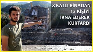 Bozkurttaki Selde Apartman Yıkılmadan 13 Kişiyi Çıkmaya İkna Ederek Kurtardı Resimi