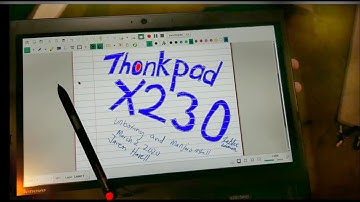 Thinkpad X230 tablet edition- unboxing & Manjaro