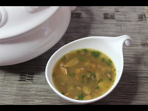 Mushroom Barley Soup! No Meat, No Dairy – completely vegetarian!