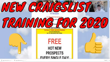 FREE CRAIGSLIST AD POSTING TRAINING | UNIQUE METHOD GETS HUNDREDS OF LEADS A DAY WOW A MUST SEE!