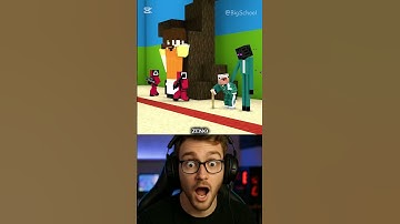 Squid game is in the sight of minecraft | Minecraft Animation #shorts #minecraft