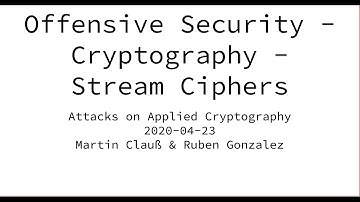 03-01-01 Stream Ciphers