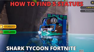 HOW TO FIND ALL 5 STATUES ON SHARK TYCOON SIMULATOR / Find 5 secret statues  location tutorial