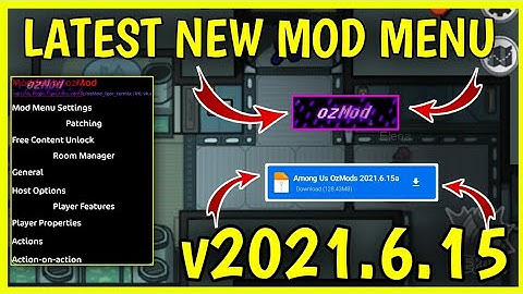 NEW UPDATED OZMODS APK -v2021.6.15a | AMONG US MOD MENU | AMONG US HACK #T.B.Y