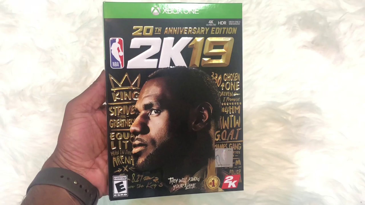 Nba 2k19 th Anniversary Xbox One Unboxing Game Youtube