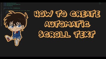 How to create an automatic scroll text like a generic in Unity