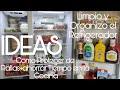 Limpiando y Organizando el Refrigerador Ideas Como Protejerlo de Rallas+ Ahorra Tiempo en la Cocina.