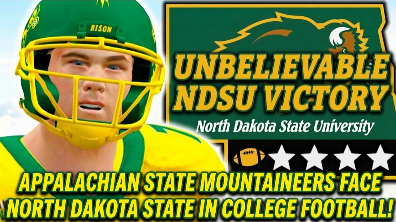 Команда Appalachian State Mountaineers встретится с командой North Dakota State в матче студенчес...
