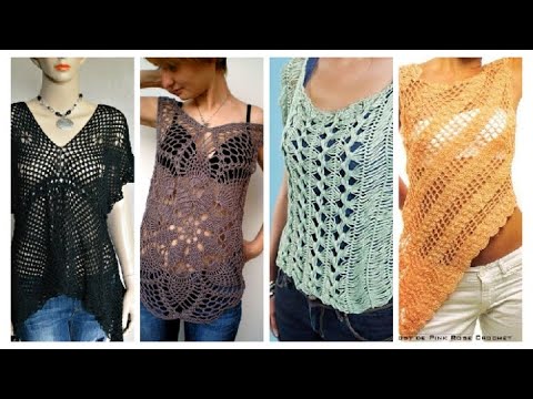 Astonishing #crochet lace #tops/Beach crochet cover-up tops