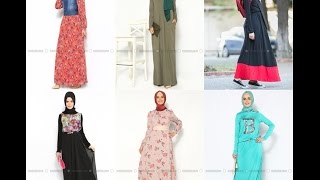 2015-2016 Indirimli Ucuz Tesettür Elbiseler Hijab Fashion Muslima Dress