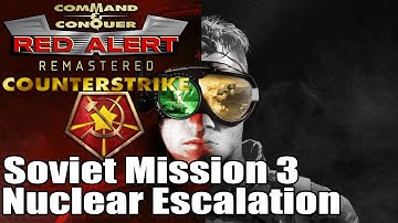 C&C: Red Alert Counter Strike Remastered Soviet Mission 3 - Nuclear Escalation (Non-Commentary) (4K)