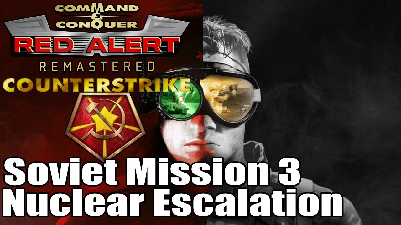 C&C: Red Alert Counter Strike Remastered Soviet Mission 3 - Nuclear Escalation (Non-Commentary) (4K)