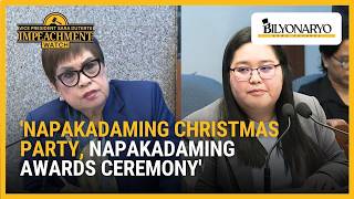 ‘Napakaraming Christmas party’: House prosecutor Kapunan questions OVP confidential fund spending