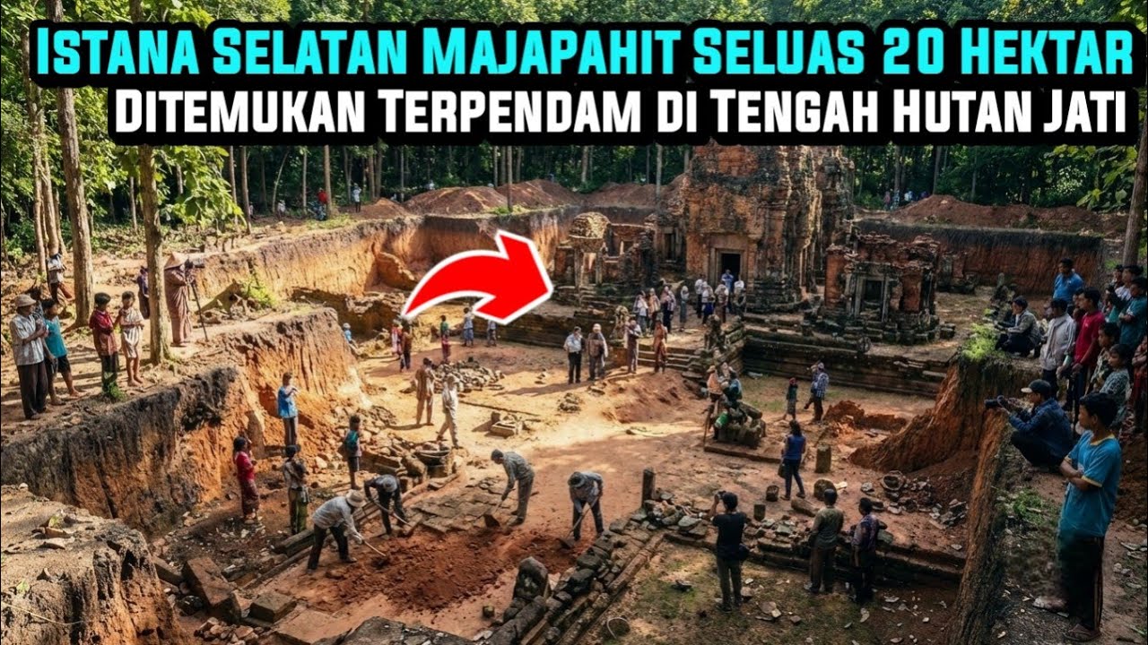GEMPAR! Istana Selatan Majapahit Seluas 20 Hektar Ditemukan Terpendam di Tengah Hutan Jati !!!