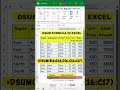 How to Add the DSUM Function in Excel