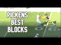 Wr george pickens best blocks of the year