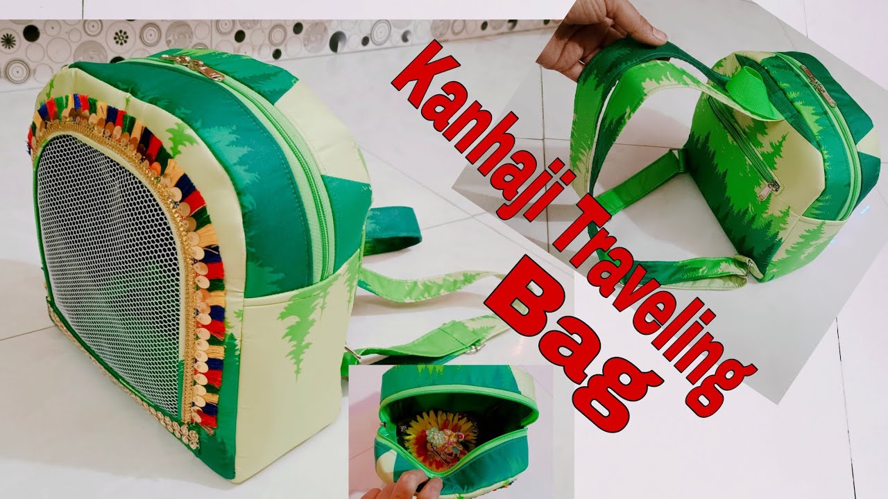 DIY: Kanha Ji Travelling Bag, Mini Back Pack Tutorial By Anamika Mishra...