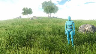 Unity URP - Make the grass shader interactive with the player.