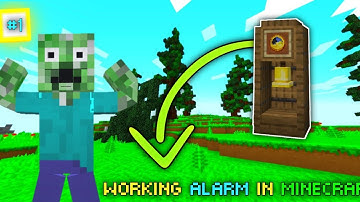 Working Alarm Clock 😱 In Minecraft #shorts #minecraft #trending #1
