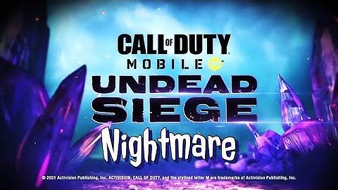 Nightmare Mode - Undead Siege CODM/CoD Mobile Full Gameplay