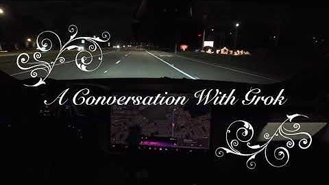Hier is een gesprek met Grok tijdens een rit in een Tesla Model S uit 2026. #tesla #grok #fullsel...