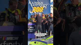 Cbell came to see in victory lane