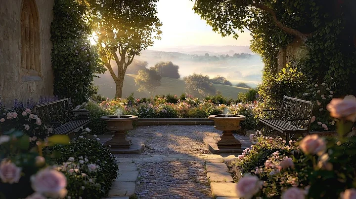 Palace Garden Morning - Peaceful Birdsong and Nature Ambience (with Brown Noise) thumbnail