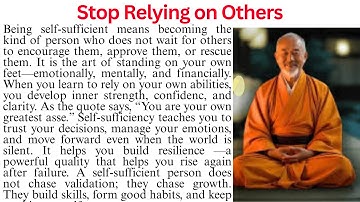Do Not Depend On Others | Stop Relying on Others | Reading Comprehension Passage