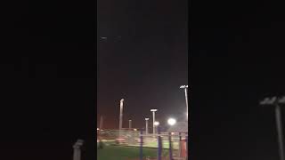 لحظة اعتراض صاروخا باليستيا فوق الرياض