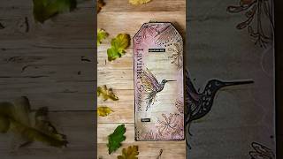 A beautiful tag by Jo Rice. she demonstrates multiple techniques  to create a stunning tag 🤩