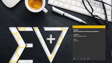 Fade In And Fade Out For Windows Forms Applications