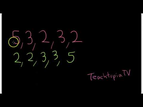숫자 집합의 중앙값을 찾는 방법에 대한 수학 자습서.