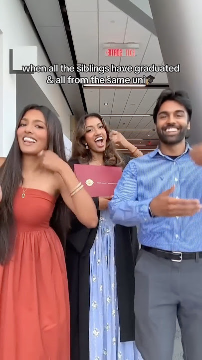 the youngest one graduated today🎓@Abisrira ​⁠@AswenSri  #graduation #siblings #sisters #brother
