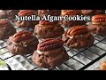 Nutella afgan cookies resepi mudah  senang tanpa telur  tanpa mixer super crunchy