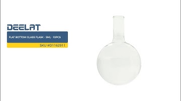 Flat bottom Glass Flask - 5ml - 10pcs SKU #D1162911