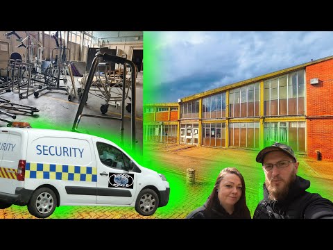 SECURITY CHASE AT ABANDONED SCHOOL!!!