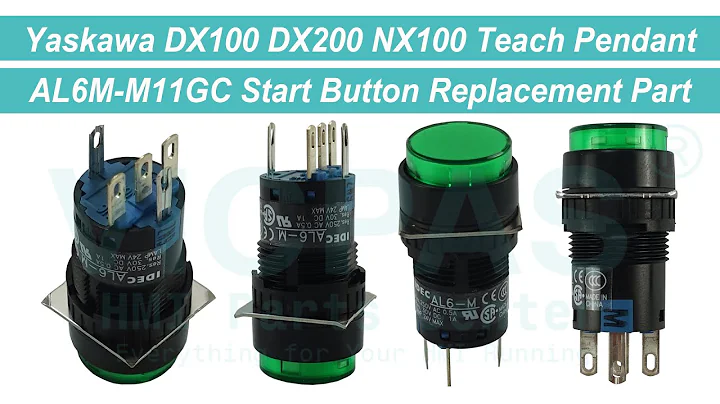 AL6M-M11GC Yaskawa MOTOMAN DX100 DX200 NX100 Teach pendant DX100 DX200 NX100 Start Button Repair